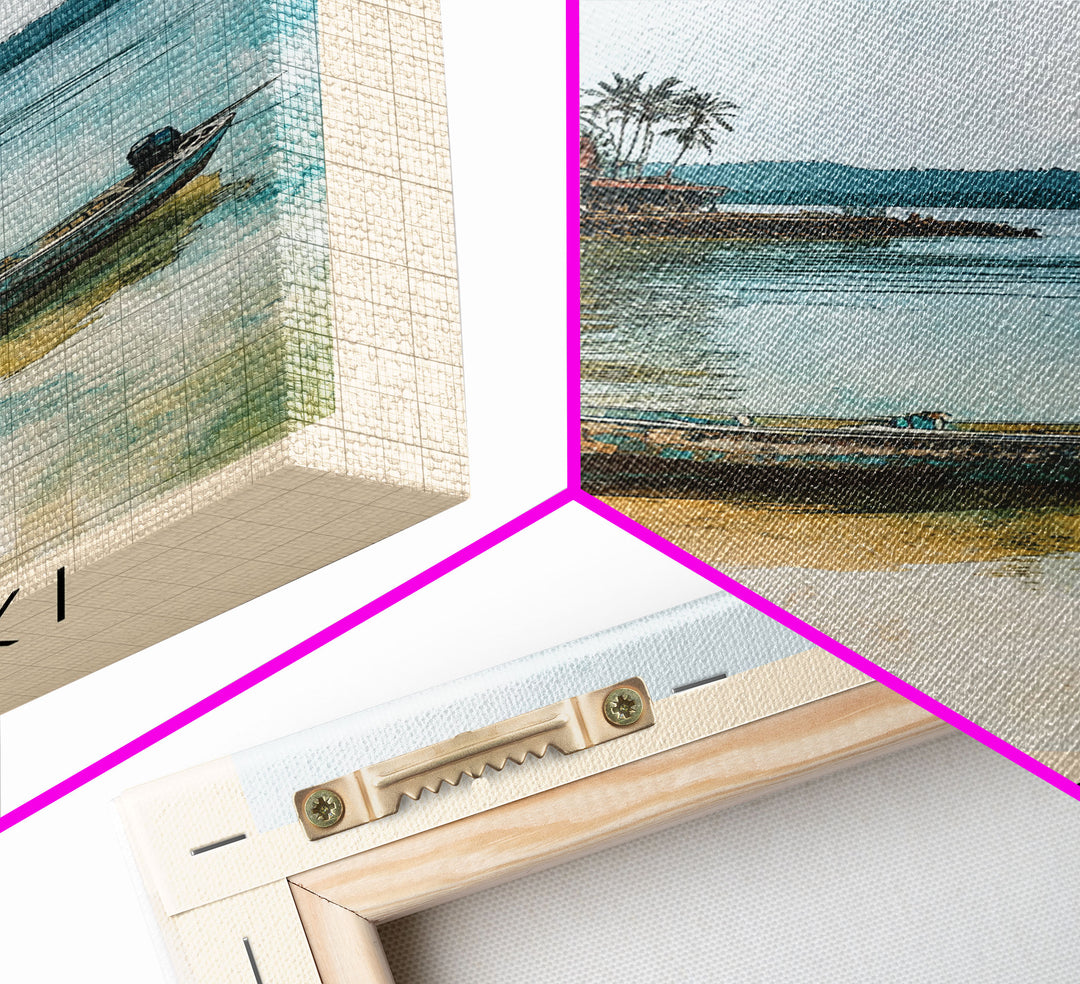 Labengki, Indonesia Watercolor Print, Vacation Gift, Indonesia Wall Art, Vacation Wall Art, Vacatation Memories, Beach Decor, Beach Or Lakehouse Art
