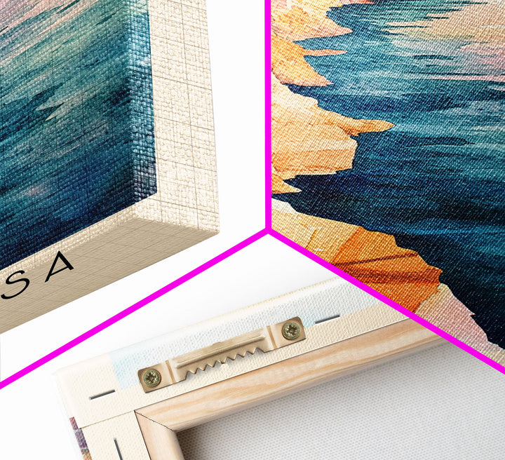 Lampedusa, Italy Watercolor Print, Vacation Gift, Italy Wall Art, Vacation Wall Art, Vacatation Memories, Beach Decor, Beach Or Lakehouse Art