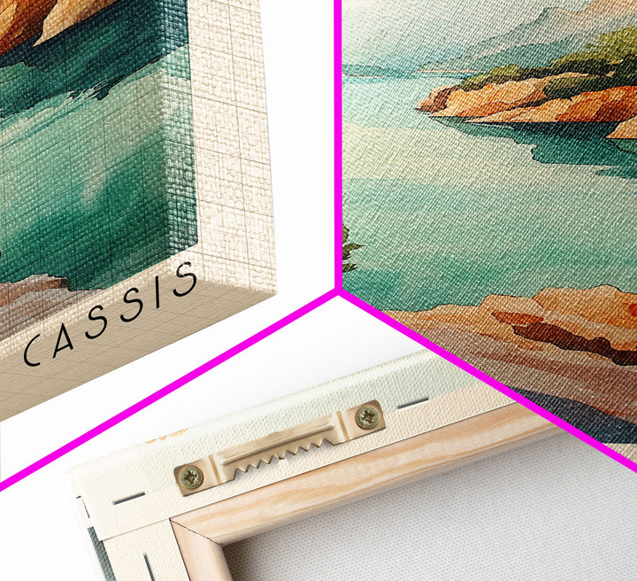 Les Calanques de Cassis, France Watercolor Print, Vacation Gift, France Wall Art, Vacation Wall Art, Vacatation Memories, Beach Decor, Beach Or Lakehouse Art