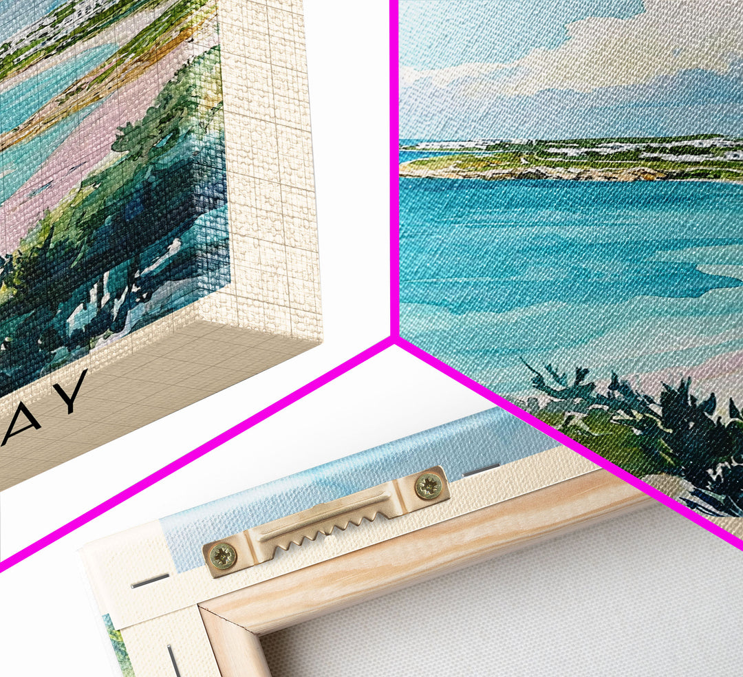 Little Bay, Anguila Watercolor Print, Vacation Gift, Anguila Wall Art, Vacation Wall Art, Vacatation Memories, Beach Decor, Beach Or Lakehouse Art