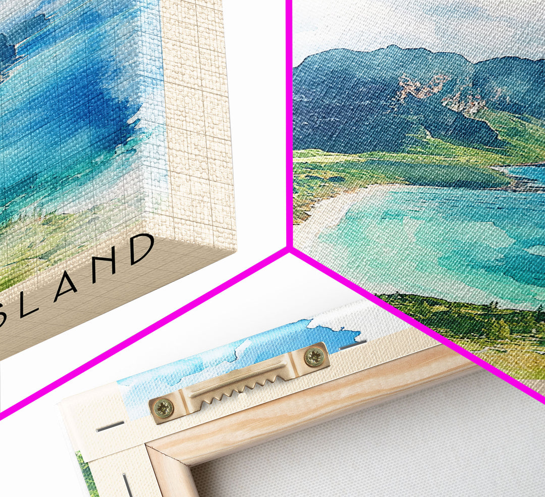 Lord Howe Island, Australia Watercolor Beach Print, Vacation Gift, Australia Wall Art, Beach Painting, Beach Decor, Beach Painting