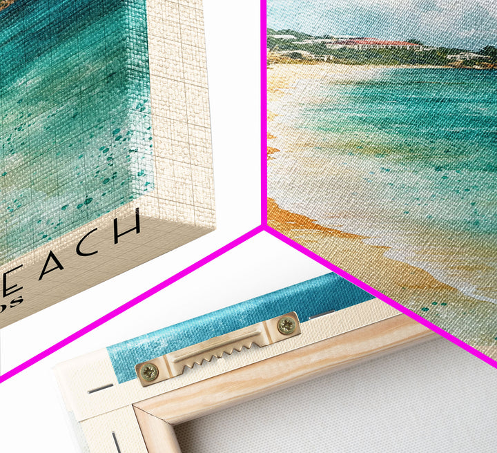 Maho Bay Beach, US Virgin islands Watercolor Print, Vacation Gift, US Virgin islands Wall Art, Beach Painting, Beach Decor, Beach Or Lakehouse Art