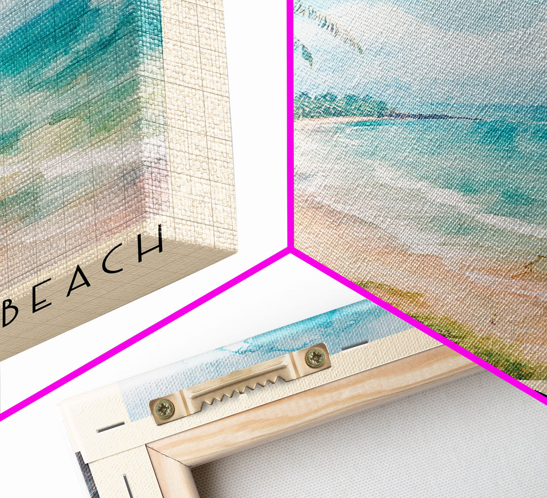 Mararikulam Beach, India Watercolor Print, Vacation Gift, India Wall Art, Vacation Wall Art, Vacatation Memories, Beach Decor, Beach Or Lakehouse Art