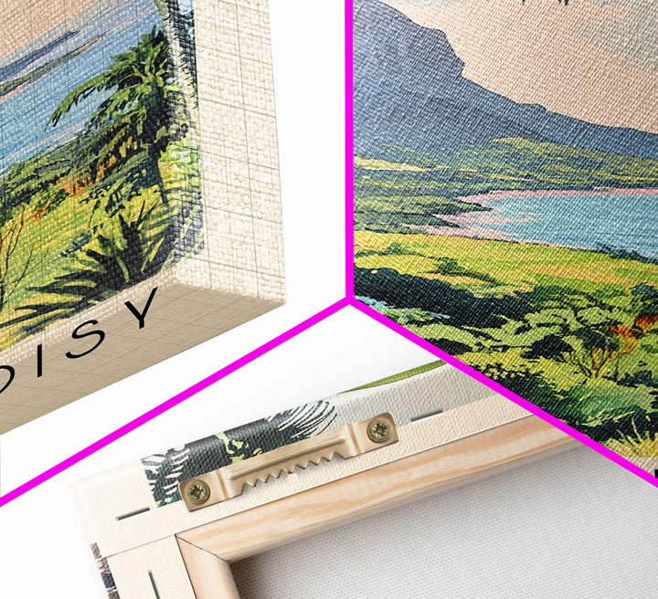 Mont Choisy, Mauritius Watercolor Print, Vacation Gift, Mauritius Wall Art, Beach Painting, Beach Decor, Beach Or Lakehouse Art