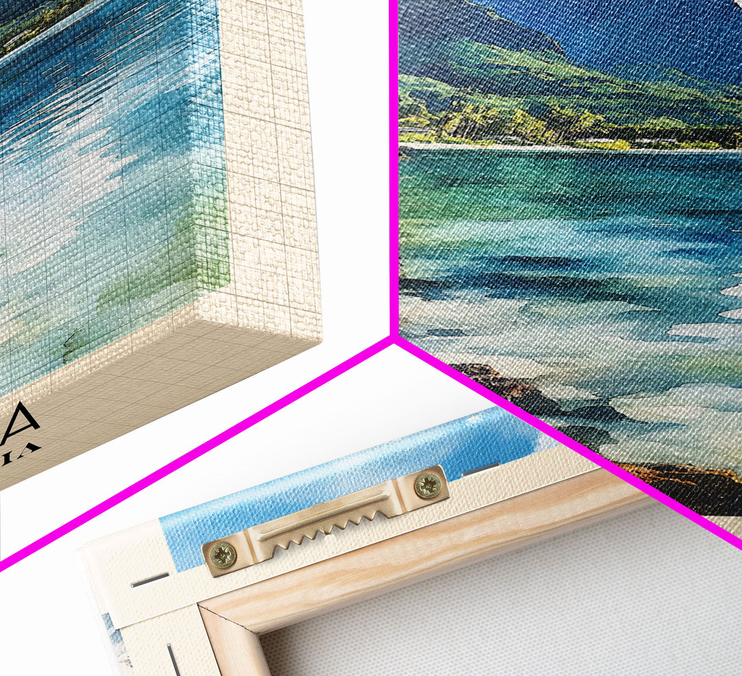 Moorea, French Polynesia Watercolor Print, Vacation Gift, French Polynesia Wall Art, Vacation Wall Art, Vacatation Memories, Beach Decor, Beach Or Lakehouse Art