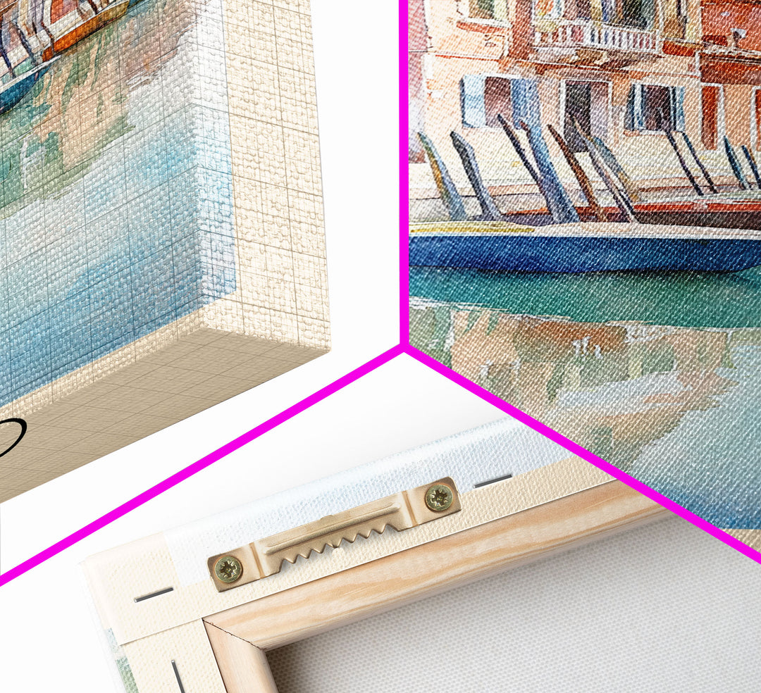 Murano, Italy Watercolor Print, Vacation Gift, Italy Wall Art, Vacation Wall Art, Vacatation Memories, Beach Decor, Beach Or Lakehouse Art