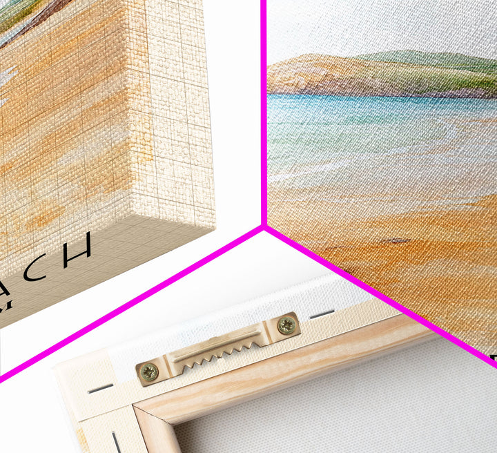 Mwnt Beach, United Kingdom Watercolor Print, Vacation Gift, United Kingdom Wall Art, Beach Painting, Beach Decor, Beach Or Lakehouse Art