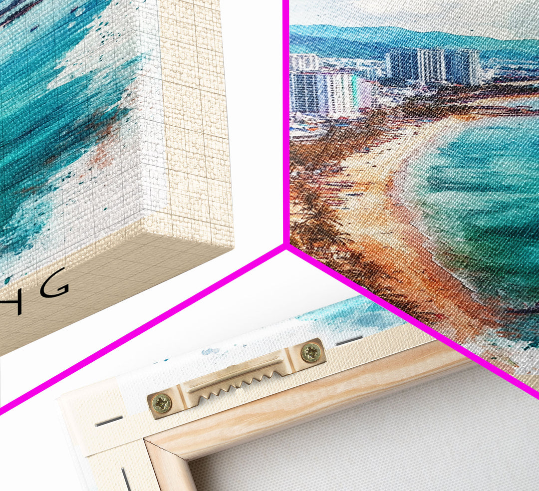 Nha Trang, Vietnam Watercolor Print, Vacation Gift, Vietnam Wall Art, Vacation Wall Art, Vacatation Memories, Beach Decor, Beach Or Lakehouse Art