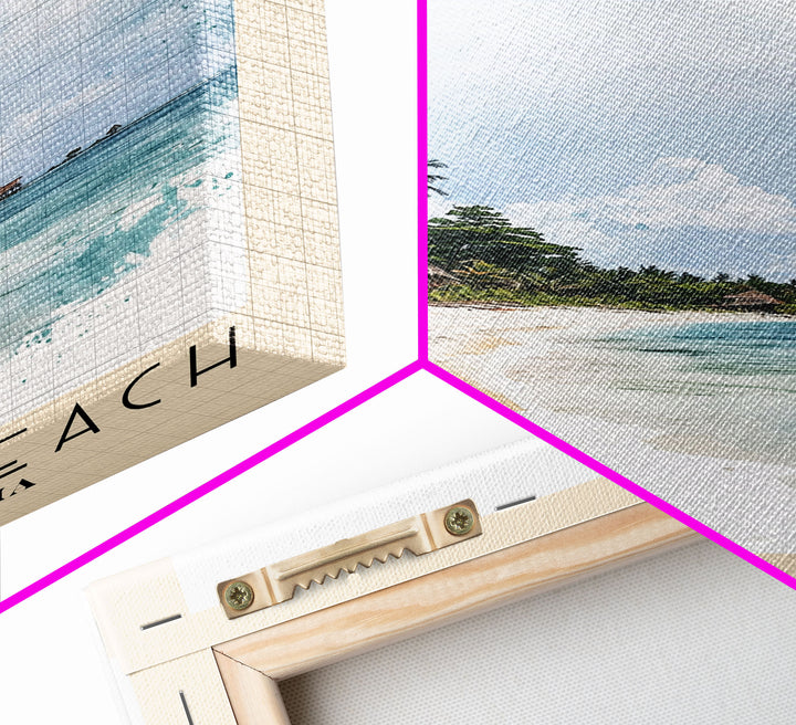 Nihiwatu Beach, Sumba, Indonesia Watercolor Print, Vacation Gift, Sumba, Indonesia Wall Art, Beach Painting, Beach Decor, Beach Or Lakehouse Art