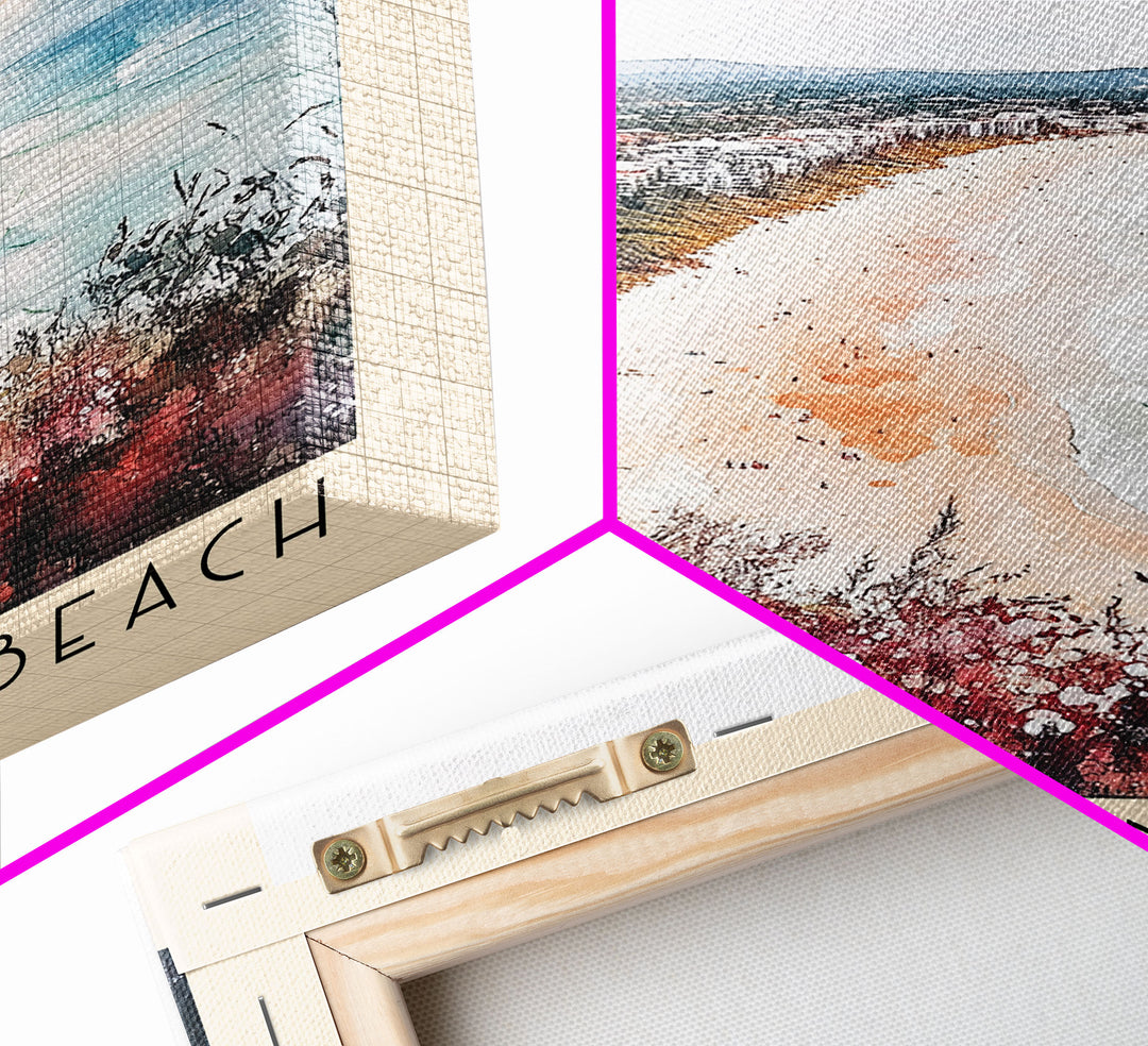 Noosa Main Beach, Australia Watercolor Print, Vacation Gift, Australia Wall Art, Vacation Wall Art, Vacatation Memories, Beach Decor, Beach Or Lakehouse Art