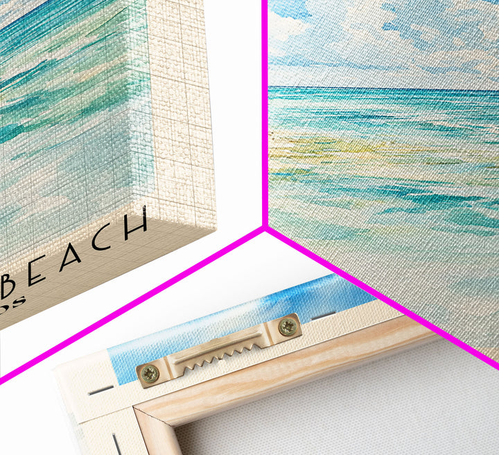 North Creek Beach, Turks and Caicos Watercolor Print, Vacation Gift, Turks and Caicos Wall Art, Beach Painting, Beach Decor, Beach Or Lakehouse Art