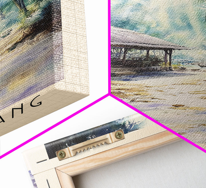 Nyang Nyang, Indonesia Watercolor Print, Vacation Gift, Indonesia Wall Art, Beach Painting, Beach Decor, Beach Or Lakehouse Art