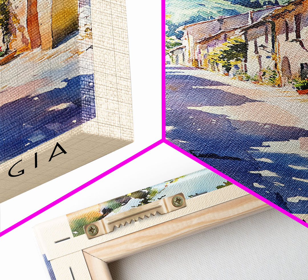 Palombaggia, France Watercolor Print, Vacation Gift, France Wall Art, Beach Painting, Beach Decor, Beach Or Lakehouse Art