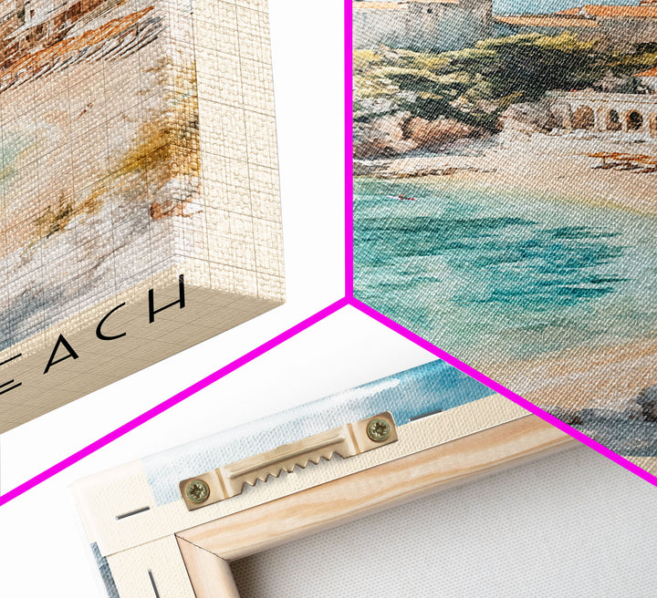 Paradise Beach, Croatia Watercolor Print, Vacation Gift, Croatia Wall Art, Vacation Wall Art, Vacatation Memories, Beach Decor, Beach Or Lakehouse Art