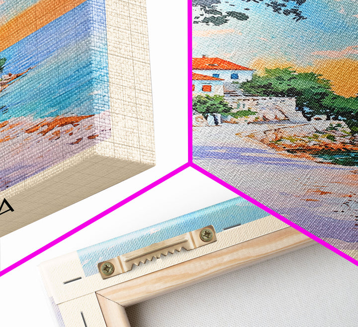 Pasjača, Croatia Watercolor Print, Vacation Gift, Croatia Wall Art, Beach Painting, Beach Decor, Beach Or Lakehouse Art