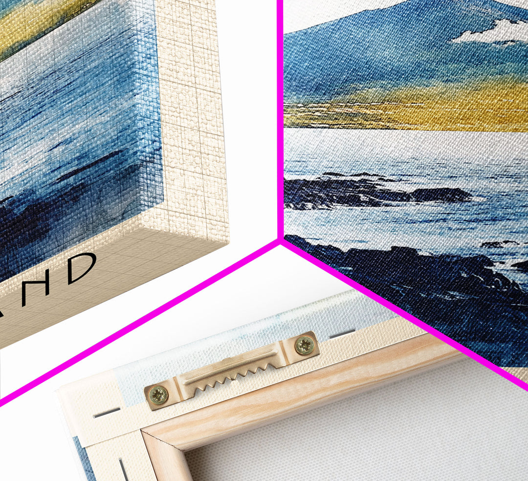 Pico Island, Portugal Watercolor Print, Vacation Gift, Portugal Wall Art, Beach Painting, Beach Decor, Beach Or Lakehouse Art