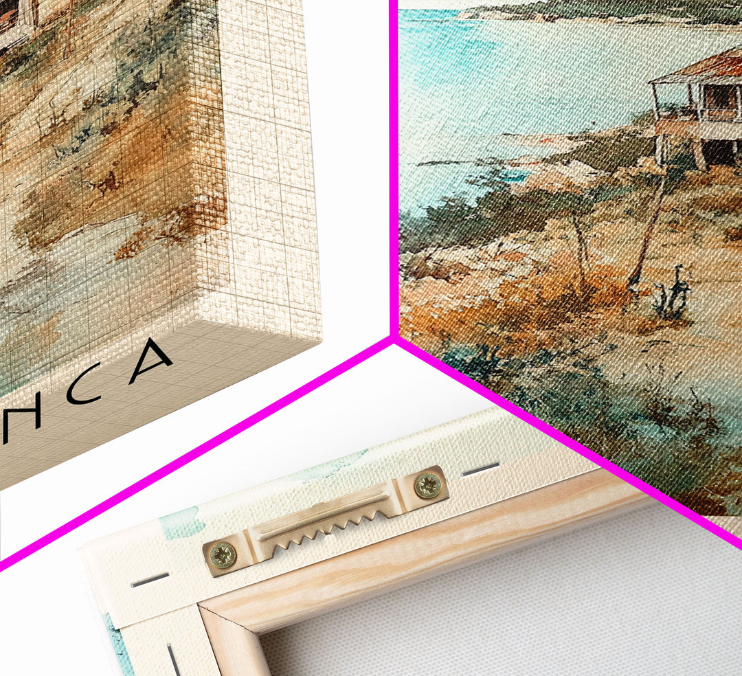 Playa Blanca, Colombia Watercolor Print, Vacation Gift, Colombia Wall Art, Vacation Wall Art, Vacatation Memories, Beach Decor, Beach Or Lakehouse Art