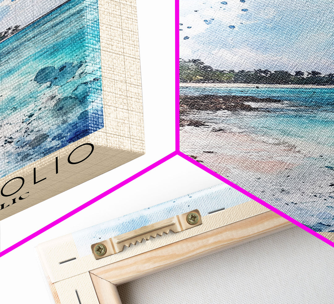 Playa Juan Dolio, Dominican Republic Watercolor Print, Vacation Gift, Dominican Republic Wall Art, Vacation Wall Art, Vacatation Memories, Beach Decor, Beach Or Lakehouse Art