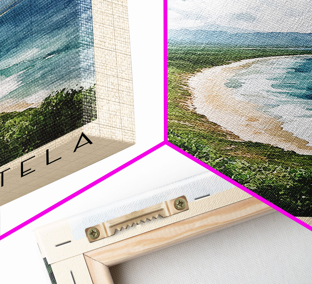 Playa Zicatela, Mexico Watercolor Print, Vacation Gift, Mexico Wall Art, Vacation Wall Art, Vacatation Memories, Beach Decor, Beach Or Lakehouse Art