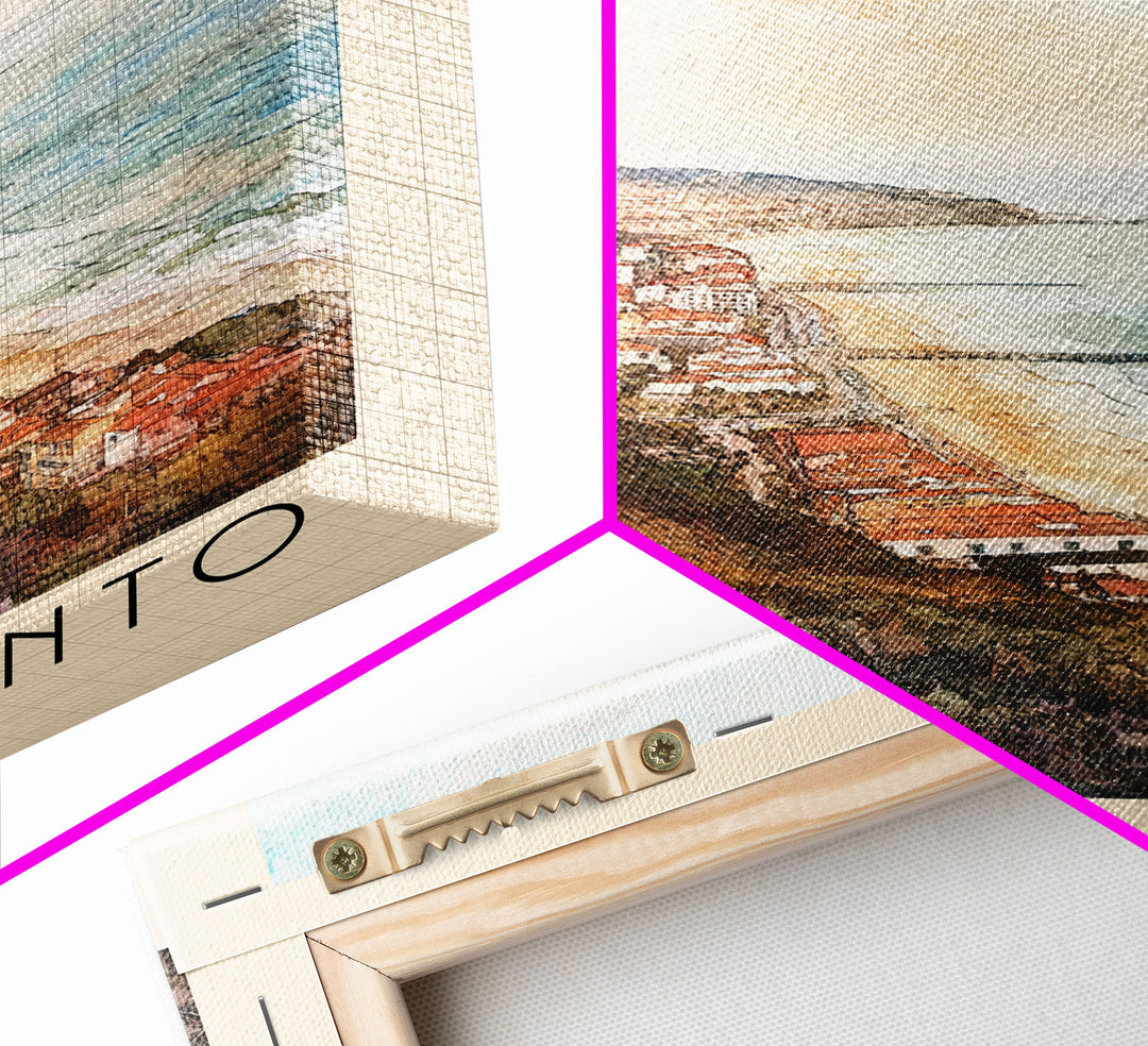 Porto Santo, Portugal Watercolor Print, Vacation Gift, Portugal Wall Art, Beach Painting, Beach Decor, Beach Or Lakehouse Art