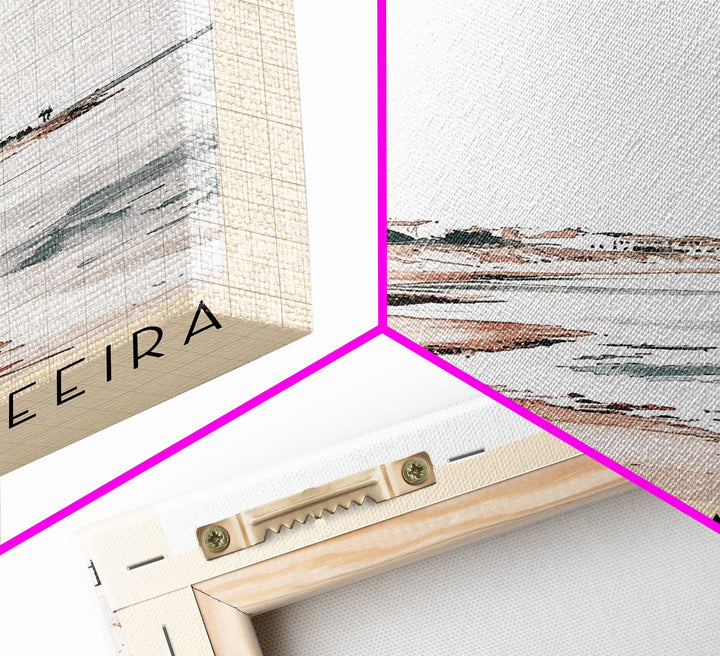 Praia da Baleeira, Portugal Watercolor Print, Vacation Gift, Portugal Wall Art, Beach Painting, Beach Decor, Beach Or Lakehouse Art