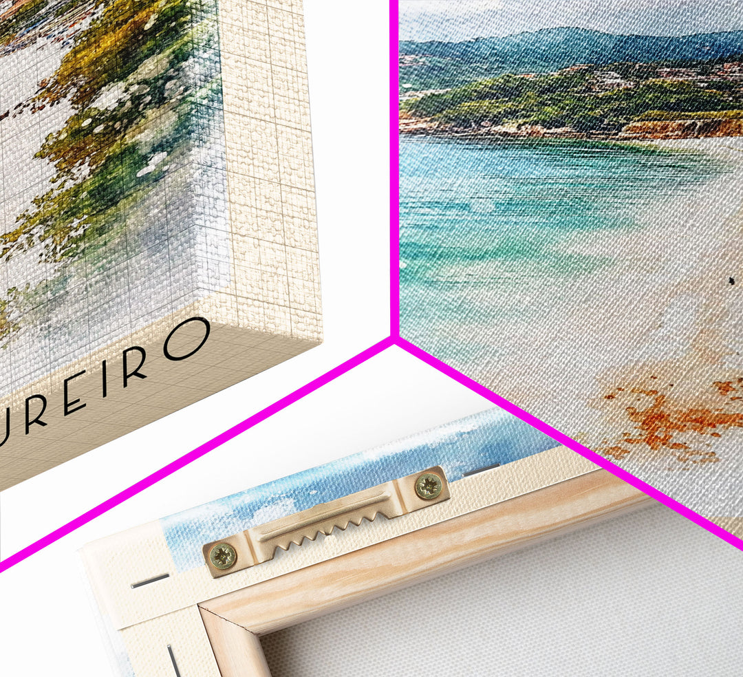 Praia do Aventureiro, Brazil Watercolor Print, Vacation Gift, Brazil Wall Art, Beach Painting, Beach Decor, Beach Or Lakehouse Art