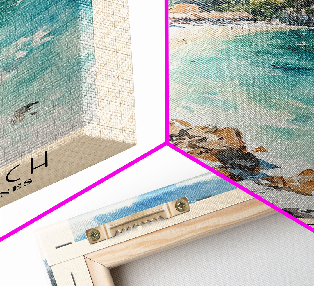 Puka Beach, Boracay, Philippines Watercolor Print, Vacation Gift, Boracay, Philippines Wall Art, Beach Painting, Beach Decor, Beach Or Lakehouse Art