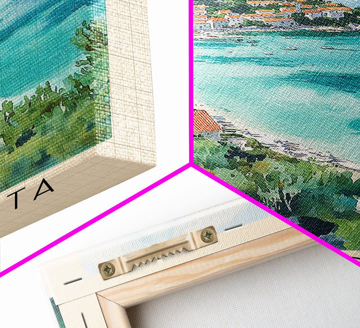 Punta Rata, Croatia Watercolor Print, Vacation Gift, Croatia Wall Art, Vacation Wall Art, Vacatation Memories, Beach Decor, Beach Or Lakehouse Art