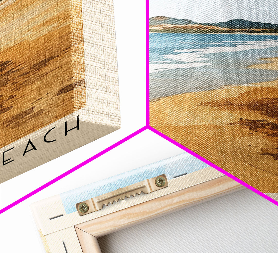 Quemado Beach, Morocco Watercolor Print, Vacation Gift, Morocco Wall Art, Vacation Wall Art, Vacatation Memories, Beach Decor, Beach Or Lakehouse Art