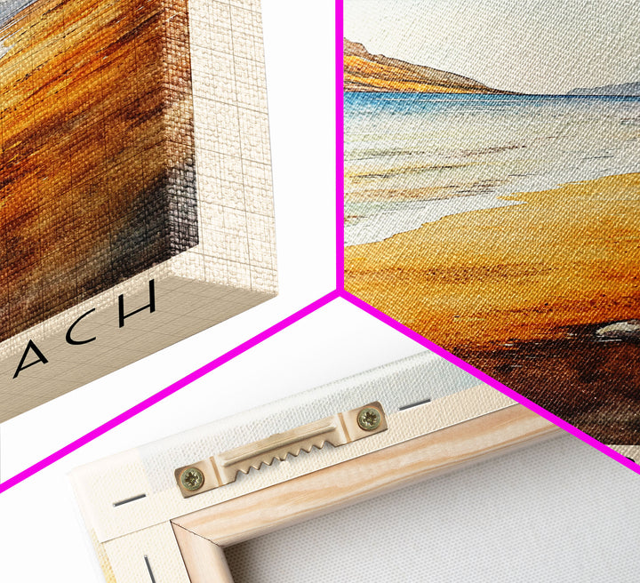 Reñaca beach, Chile Watercolor Print, Vacation Gift, Chile Wall Art, Vacation Wall Art, Vacatation Memories, Beach Decor, Beach Or Lakehouse Art