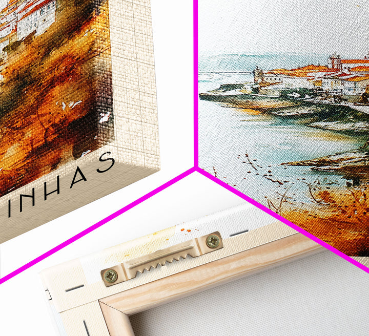 Ribeira das Tainhas, Portugal Watercolor Beach Print, Vacation Gift, Portugal Wall Art, Beach Painting, Beach Decor, Beach Painting