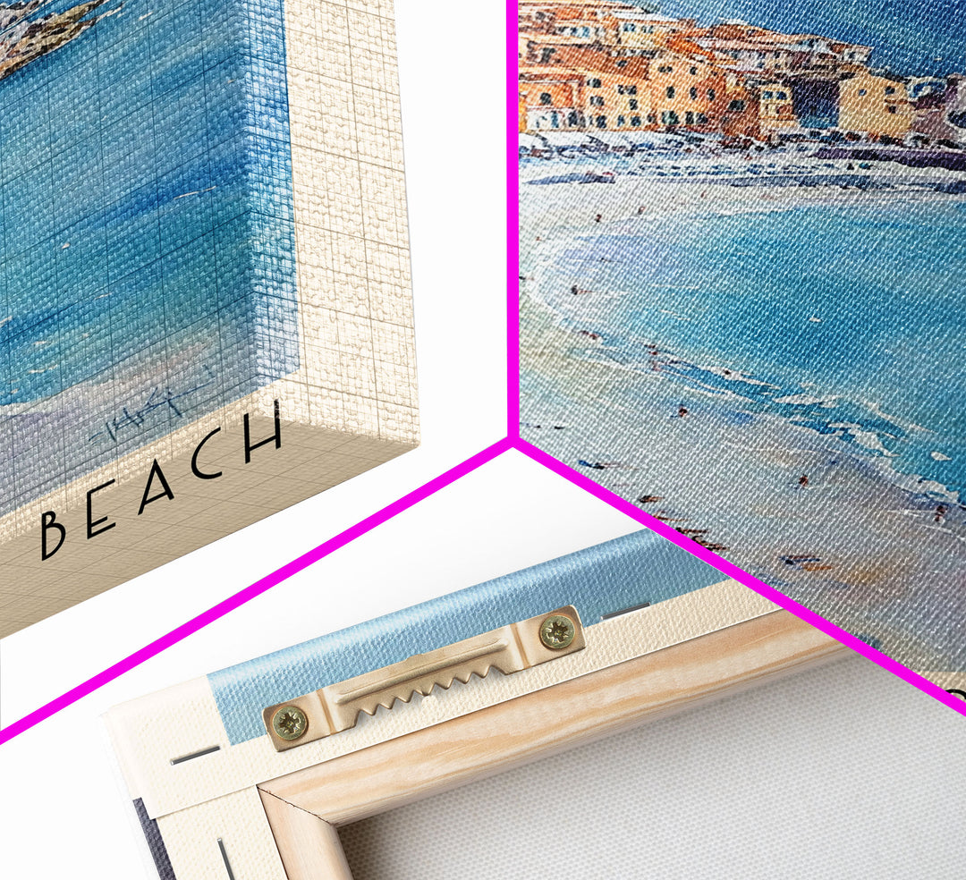 San Fruttuoso Beach, Italy Watercolor Print, Vacation Gift, Italy Wall Art, Vacation Wall Art, Vacatation Memories, Beach Decor, Beach Or Lakehouse Art