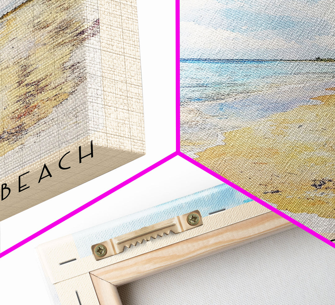 San Juanillo Beach, Costa Rica Watercolor Print, Vacation Gift, Costa Rica Wall Art, Beach Painting, Beach Decor, Beach Or Lakehouse Art