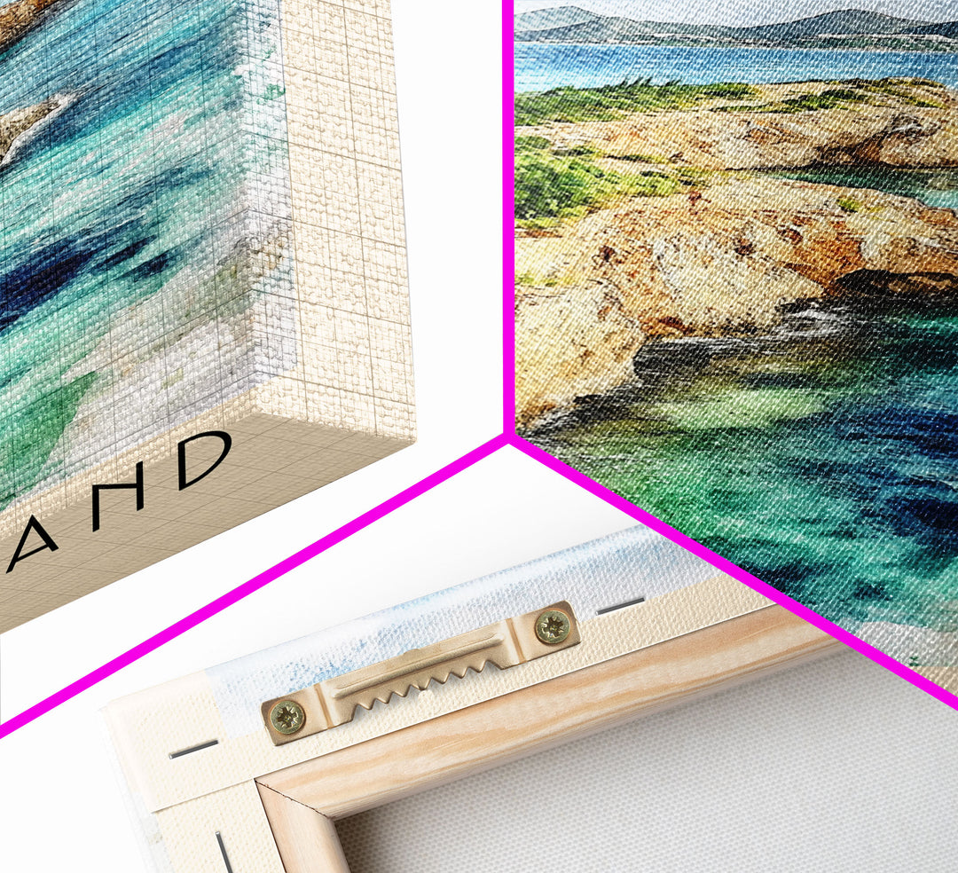 Sandy Island, Anguila Watercolor Print, Vacation Gift, Anguila Wall Art, Vacation Wall Art, Vacatation Memories, Beach Decor, Beach Or Lakehouse Art