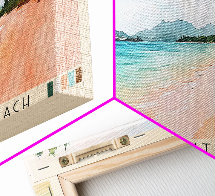 Sandy Point Beach, US Virgin islands Watercolor Print, Vacation Gift, US Virgin islands Wall Art, Beach Painting, Beach Decor, Beach Or Lakehouse Art