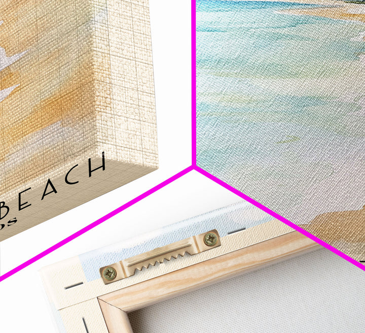 Sandy Point Beach, US Virgin islands Watercolor Print, Vacation Gift, US Virgin islands Wall Art, Beach Painting, Beach Decor, Beach Or Lakehouse Art