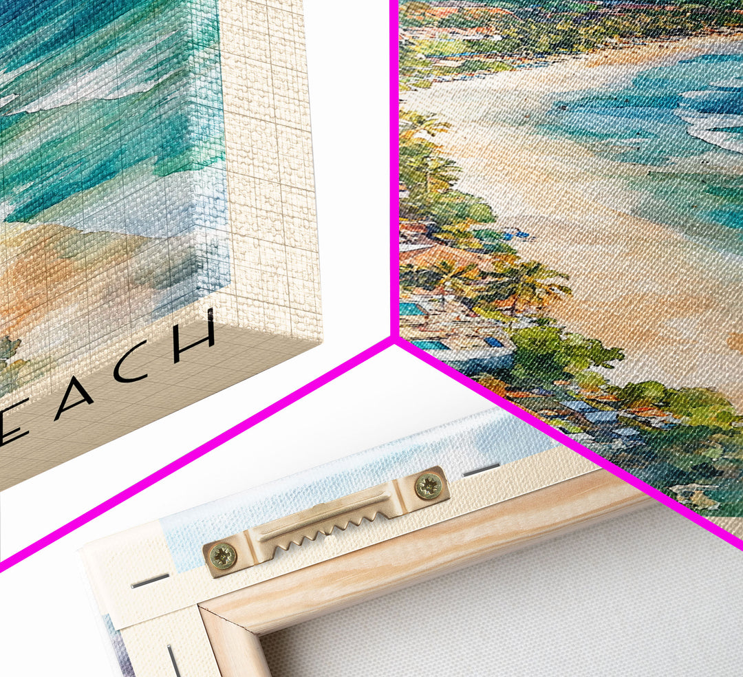 Seminyak Beach, Indonesia Watercolor Print, Vacation Gift, Indonesia Wall Art, Beach Painting, Beach Decor, Beach Or Lakehouse Art