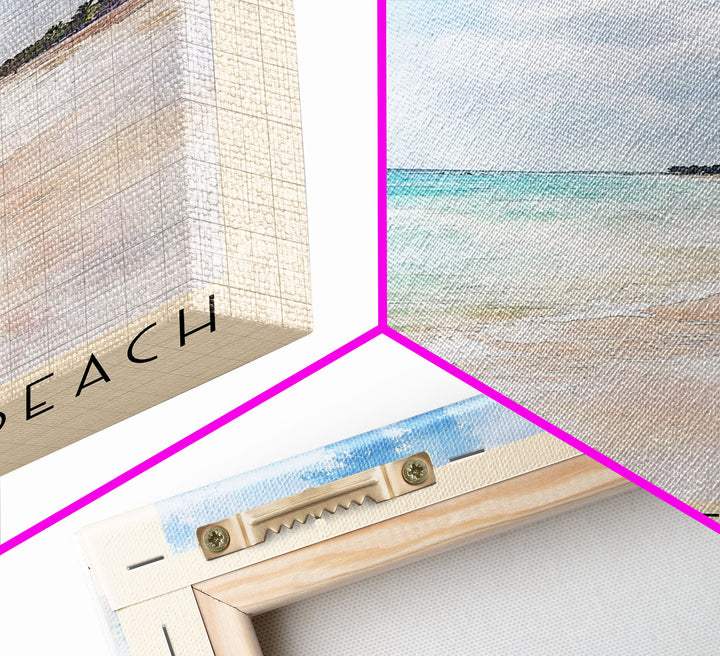 Seven Mile Beach, Jamaica Watercolor Print, Vacation Gift, Jamaica Wall Art, Vacation Wall Art, Vacatation Memories, Beach Decor, Beach Or Lakehouse Art