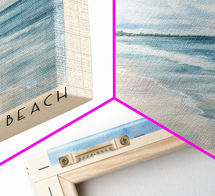Silvermine Bay Beach, Hong Kong Watercolor Print, Vacation Gift, Hong Kong Wall Art, Beach Painting, Beach Decor, Beach Or Lakehouse Art
