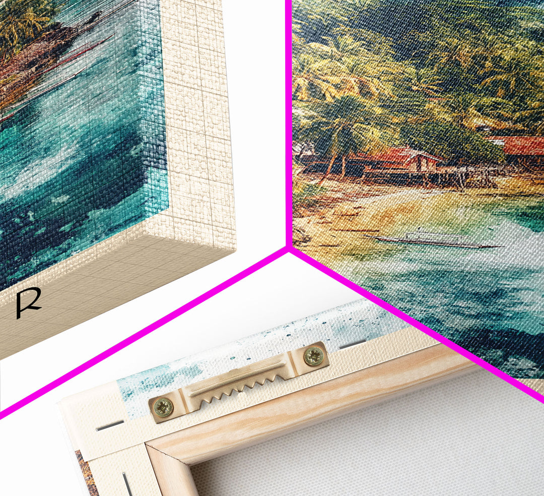 Siquijor, Philippines Watercolor Beach Print, Vacation Gift, Philippines Wall Art, Beach Painting, Beach Decor, Beach Painting
