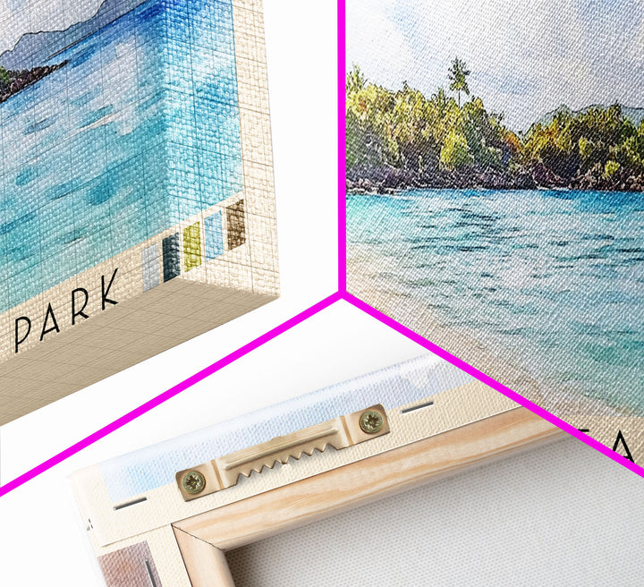 Smith Bay Beach Park, US Virgin islands Watercolor Beach Print, Vacation Gift, US Virgin islands Wall Art, Beach Painting, Beach Decor, Beach Painting