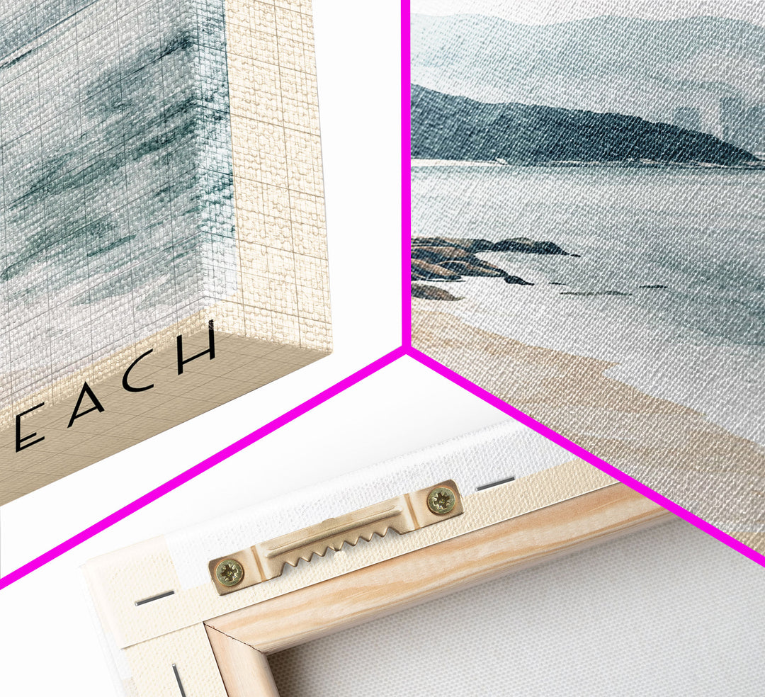 South Bay Beach, Hong Kong Watercolor Print, Vacation Gift, Hong Kong Wall Art, Beach Painting, Beach Decor, Beach Or Lakehouse Art