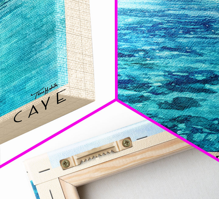 South Water Caye, Belize Watercolor Print, Vacation Gift, Belize Wall Art, Beach Painting, Beach Decor, Beach Or Lakehouse Art