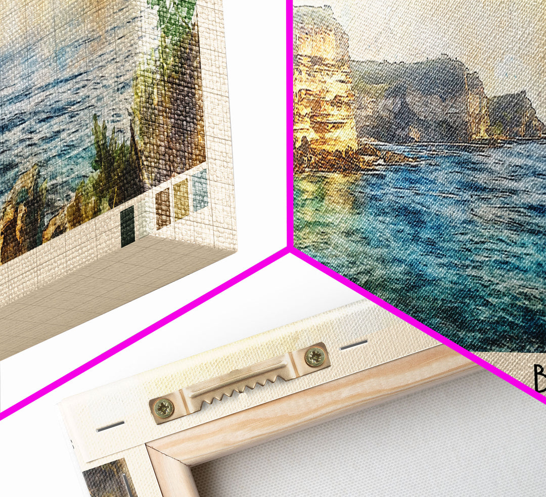 Stokes Bay, Australia Watercolor Print, Vacation Gift, Australia Wall Art, Beach Painting, Beach Decor, Beach Or Lakehouse Art