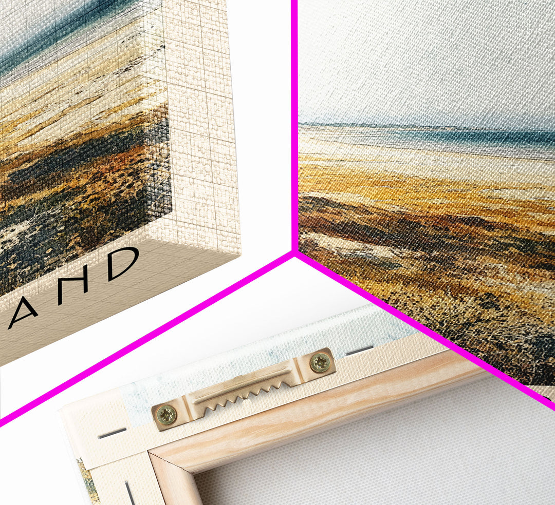Tavira Island, Portugal Watercolor Beach Print, Vacation Gift, Portugal Wall Art, Beach Painting, Beach Decor, Beach Painting