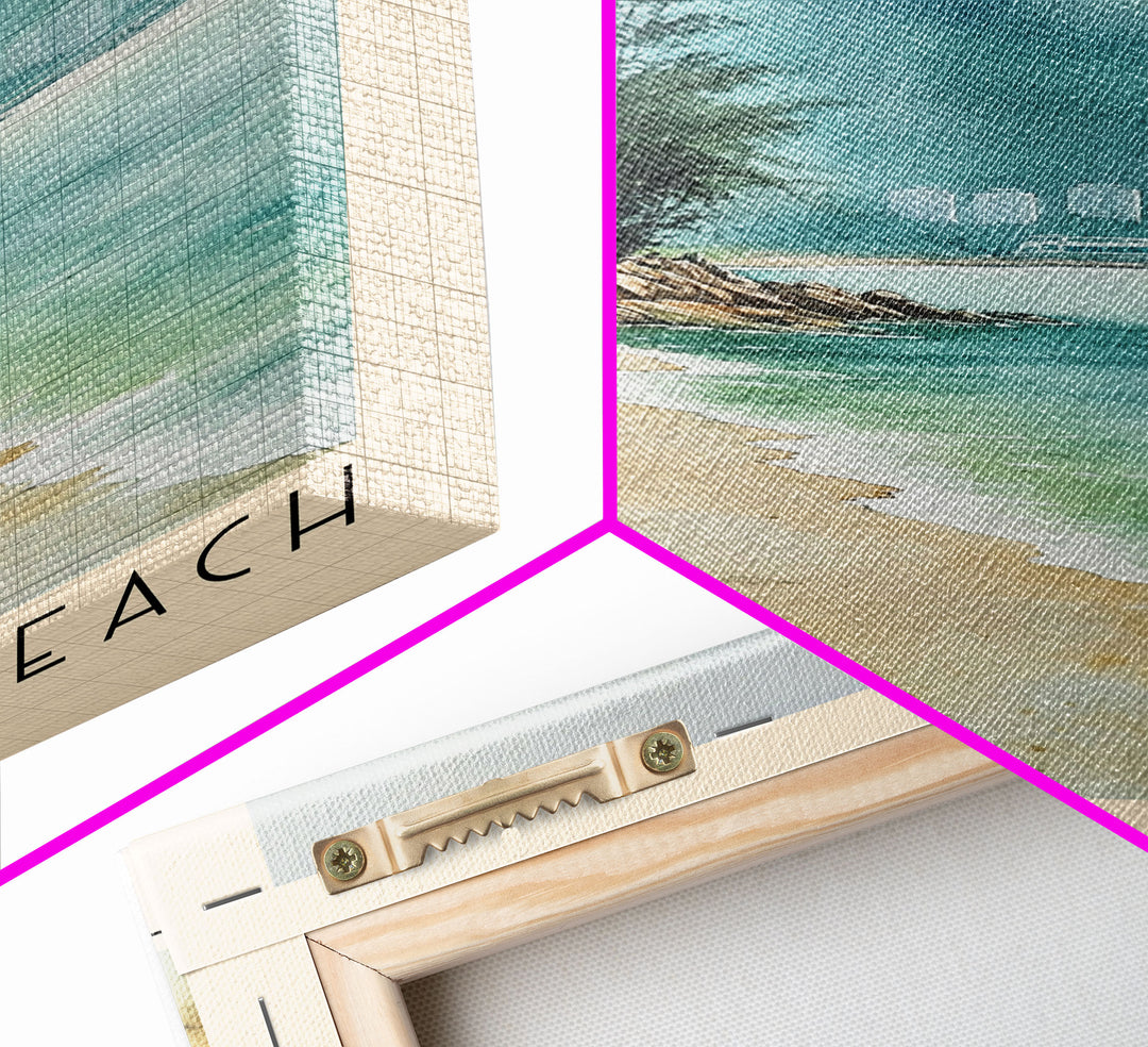 Tong Fuk Beach, Hong Kong Watercolor Print, Vacation Gift, Hong Kong Wall Art, Vacation Wall Art, Vacatation Memories, Beach Decor, Beach Or Lakehouse Art