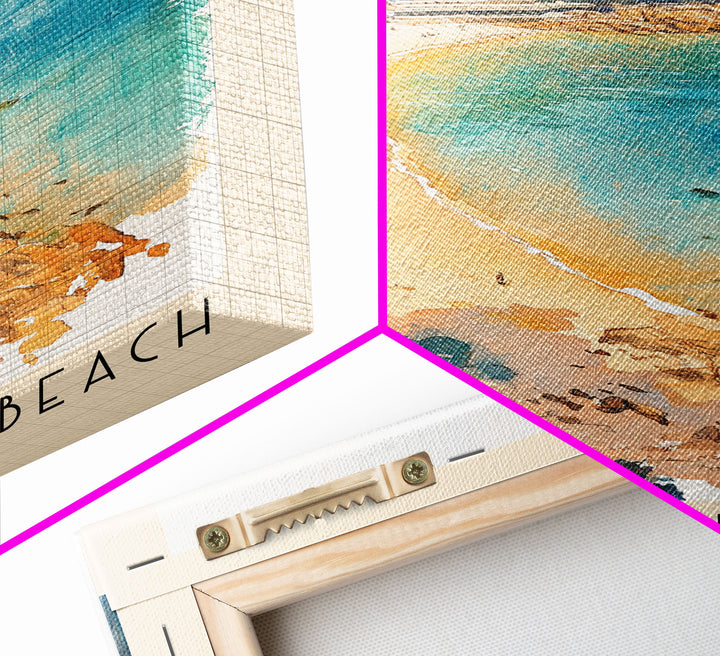 Turtle Cove Beach, Hong Kong Watercolor Print, Vacation Gift, Hong Kong Wall Art, Beach Painting, Beach Decor, Beach Or Lakehouse Art