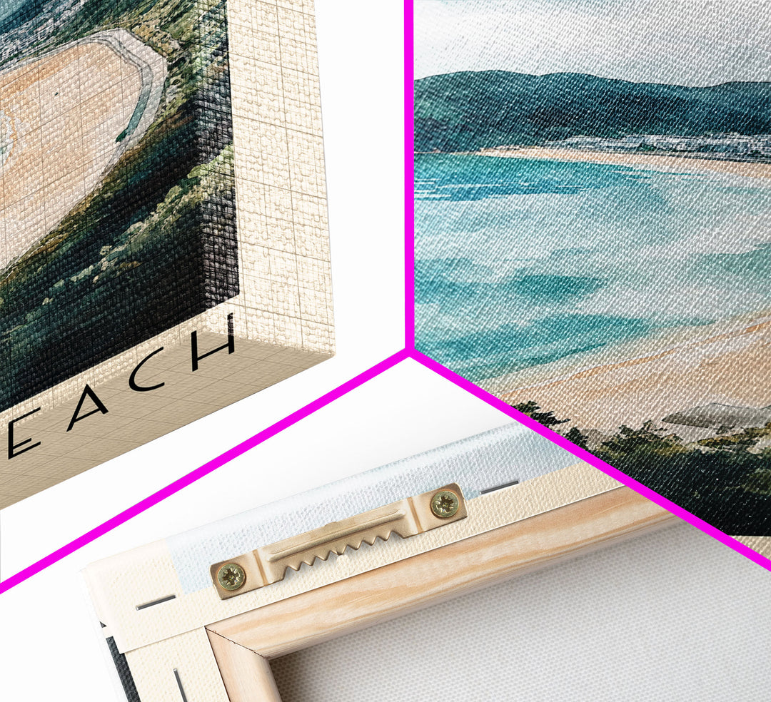 Yugihama Beach, Japan Watercolor Print, Vacation Gift, Japan Wall Art, Beach Painting, Beach Decor, Beach Or Lakehouse Art