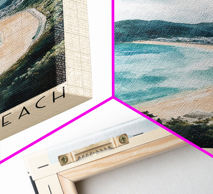Yugihama Beach, Japan Watercolor Print, Vacation Gift, Japan Wall Art, Beach Painting, Beach Decor, Beach Or Lakehouse Art