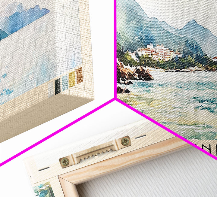 Ölüdeniz, Turkey Watercolor Print, Vacation Gift, Turkey Wall Art, Beach Painting, Beach Decor, Beach Or Lakehouse Art